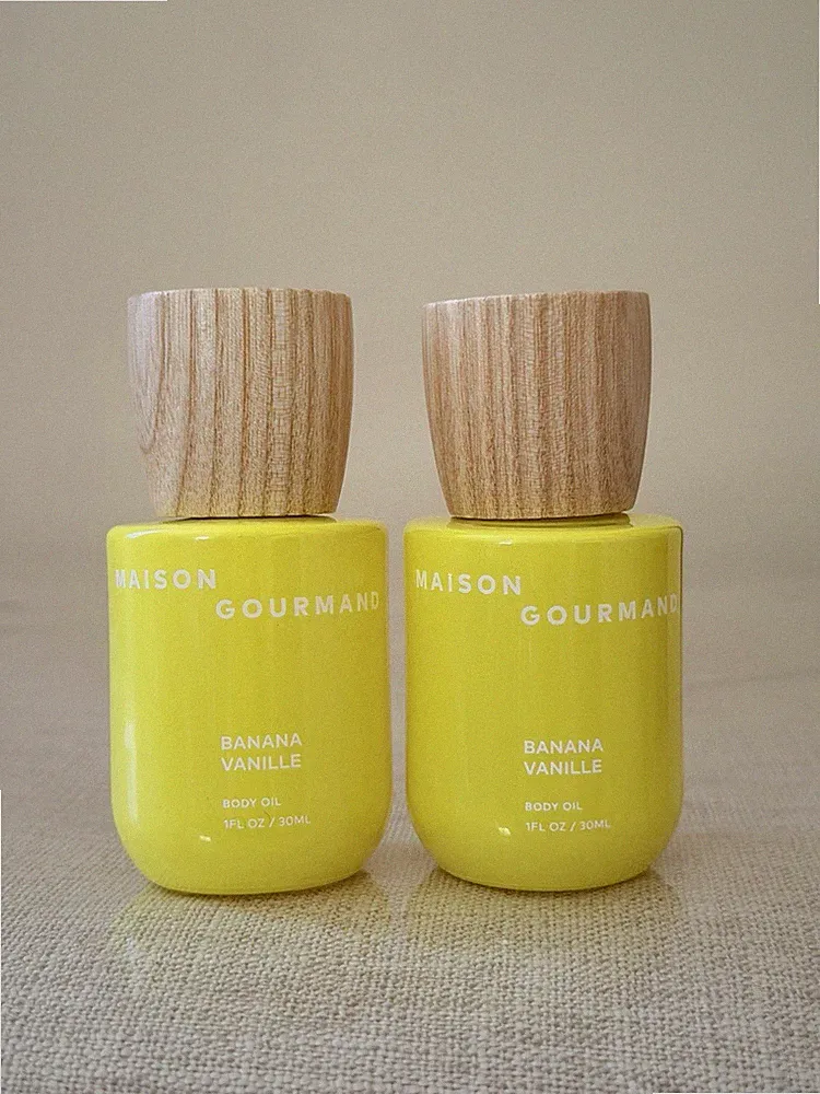 2x Maison Gourmand Banana Vanille 1 fl oz Body Oil Spray Travel Size
