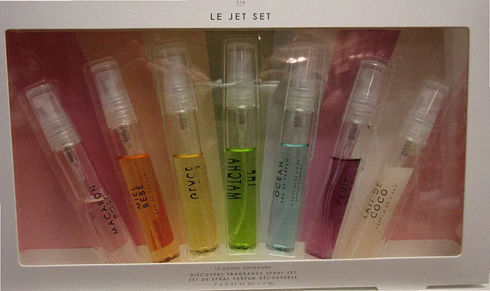 Le Monde Gourmand Le Jet Set Fragrance Discovery Spray 7 Pc READ DESCRIPTION!!!