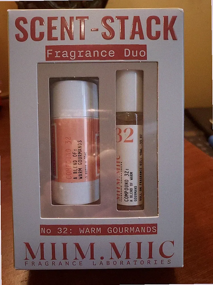 Miim.Miic Scent Stack Fragrance Duo 32 Warm Gourmands New in Box