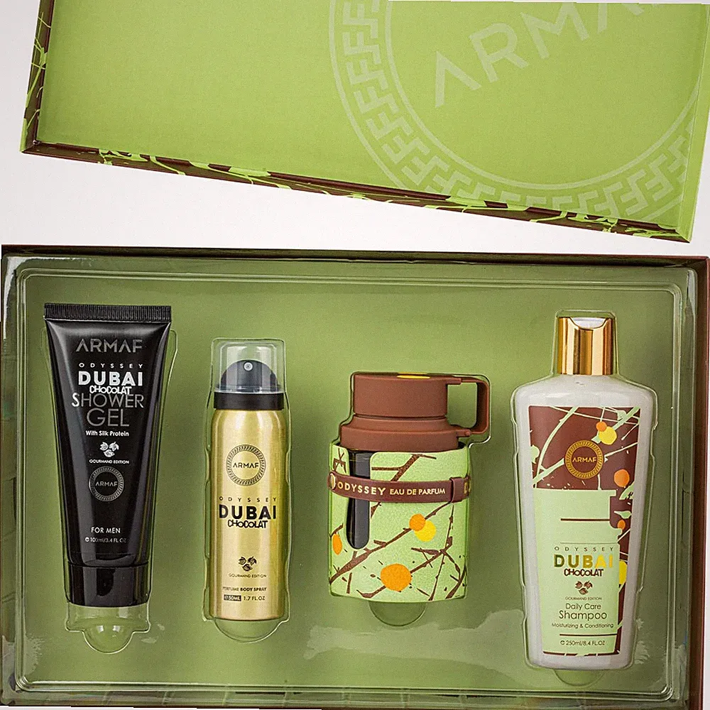 Odyssey Dubai Chocolat – Gourmand, Sweet, Woody – 4-Piece Gift Set for Unisex (3