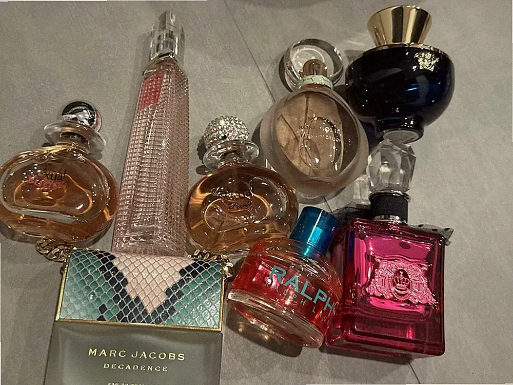 perfume collection features a variety of luxury and designer fragrances